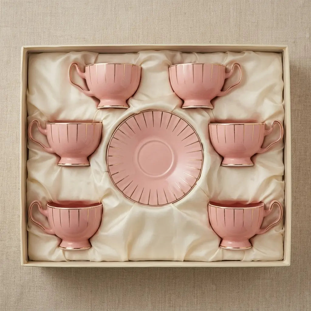 12-Piece Tea Cup & Saucer Set – Luxe Gift Edition