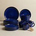 24-Piece Reactive Glaze Ceramic Breakfast Set
