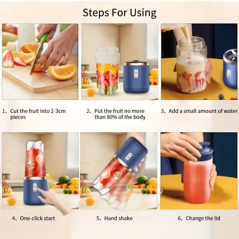 FreshBlend Pro – Portable USB Juicer EzLyf