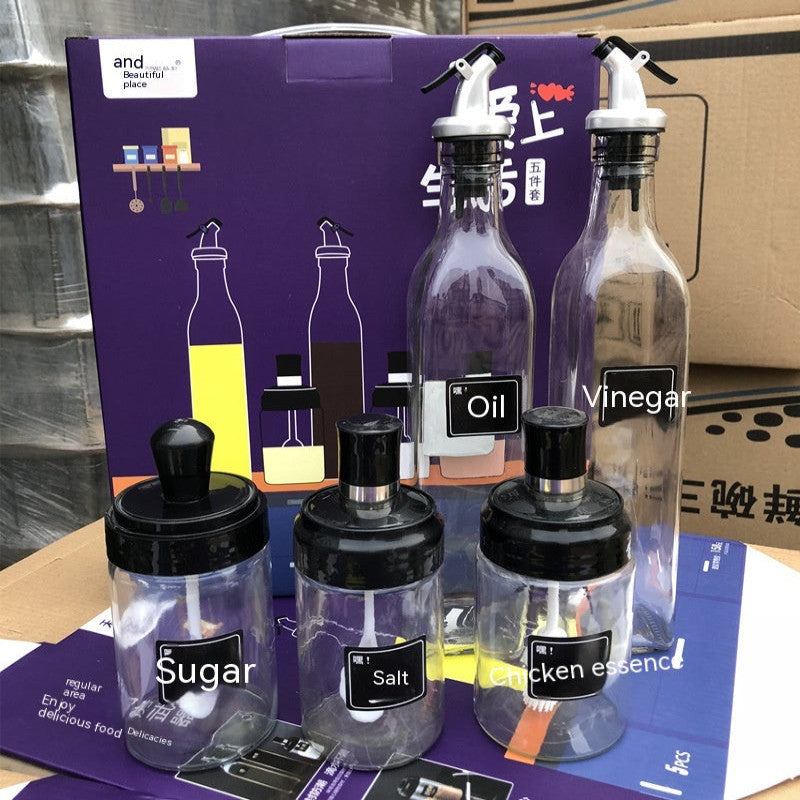 CondimentPro – 5-Piece Oil & Spice Set EzLyf