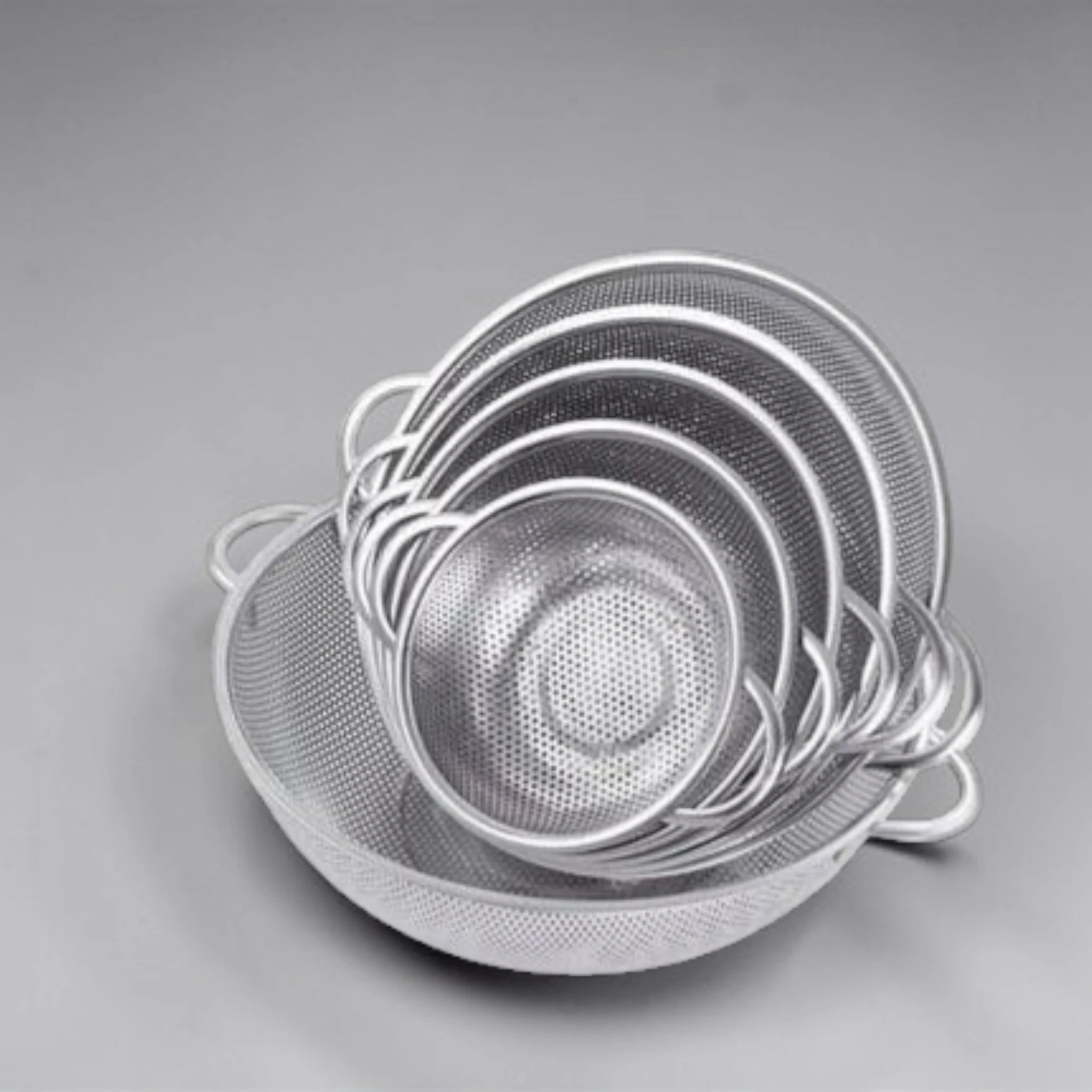 DrainMaster – 6-Piece Stainless Steel Strainer Basket Set EzLyf