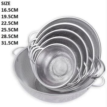 DrainMaster – 6-Piece Stainless Steel Strainer Basket Set EzLyf