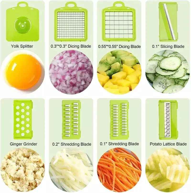 PrepMaster 8-in-1 – Multi-Function Vegetable Slicer
