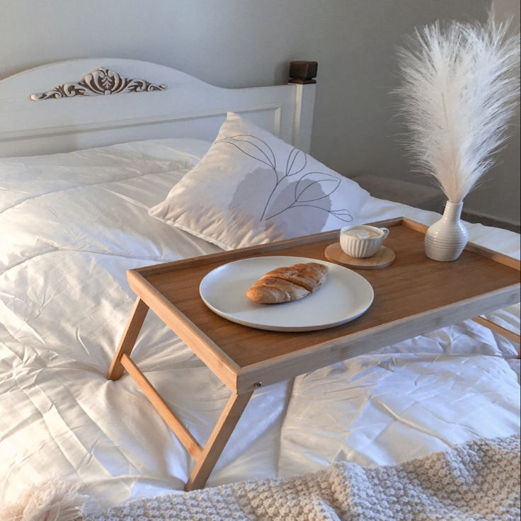 LapEase – Bamboo Bed Tray Table with Folding Legs EzLyf