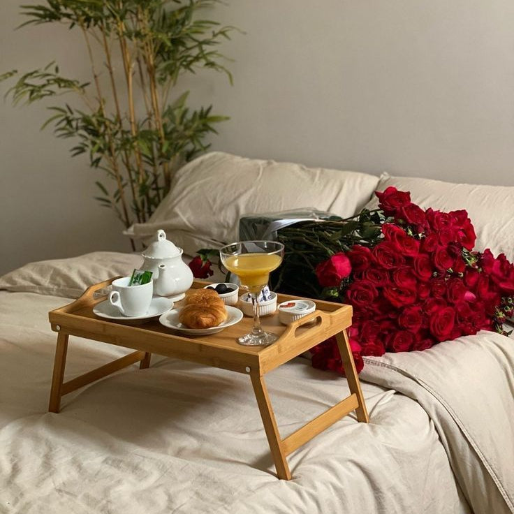 LapEase – Bamboo Bed Tray Table with Folding Legs EzLyf