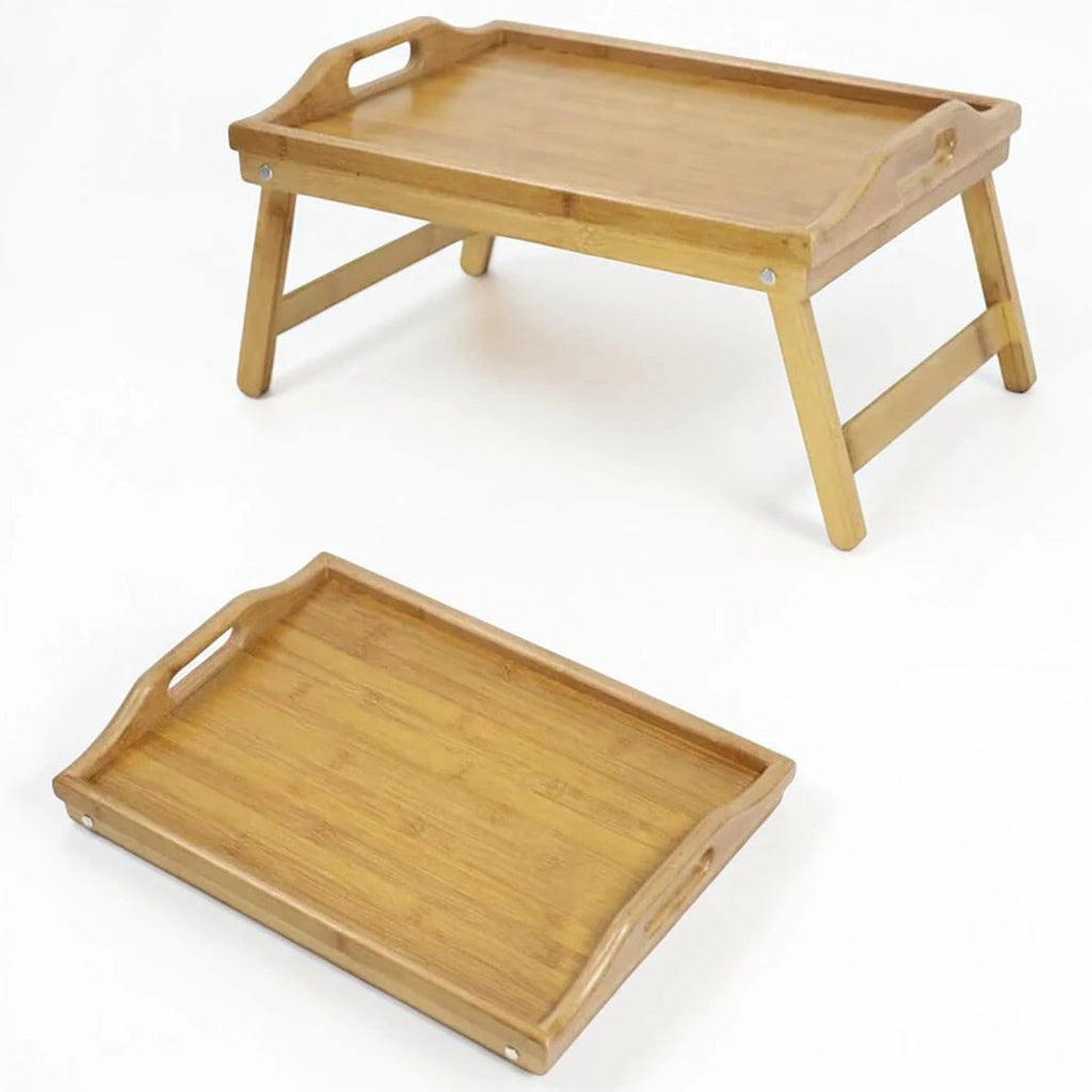 LapEase – Bamboo Bed Tray Table with Folding Legs EzLyf