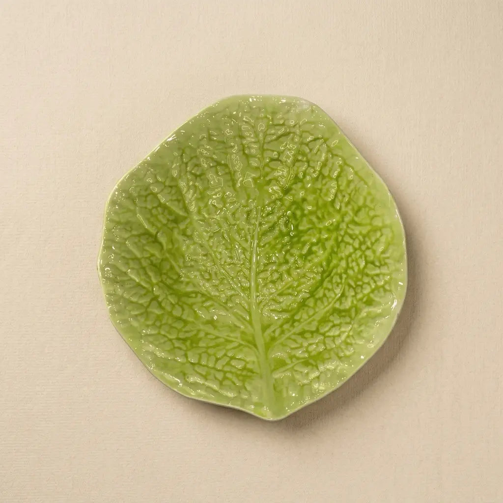 Cabbage Leaf Salad Serving Dish