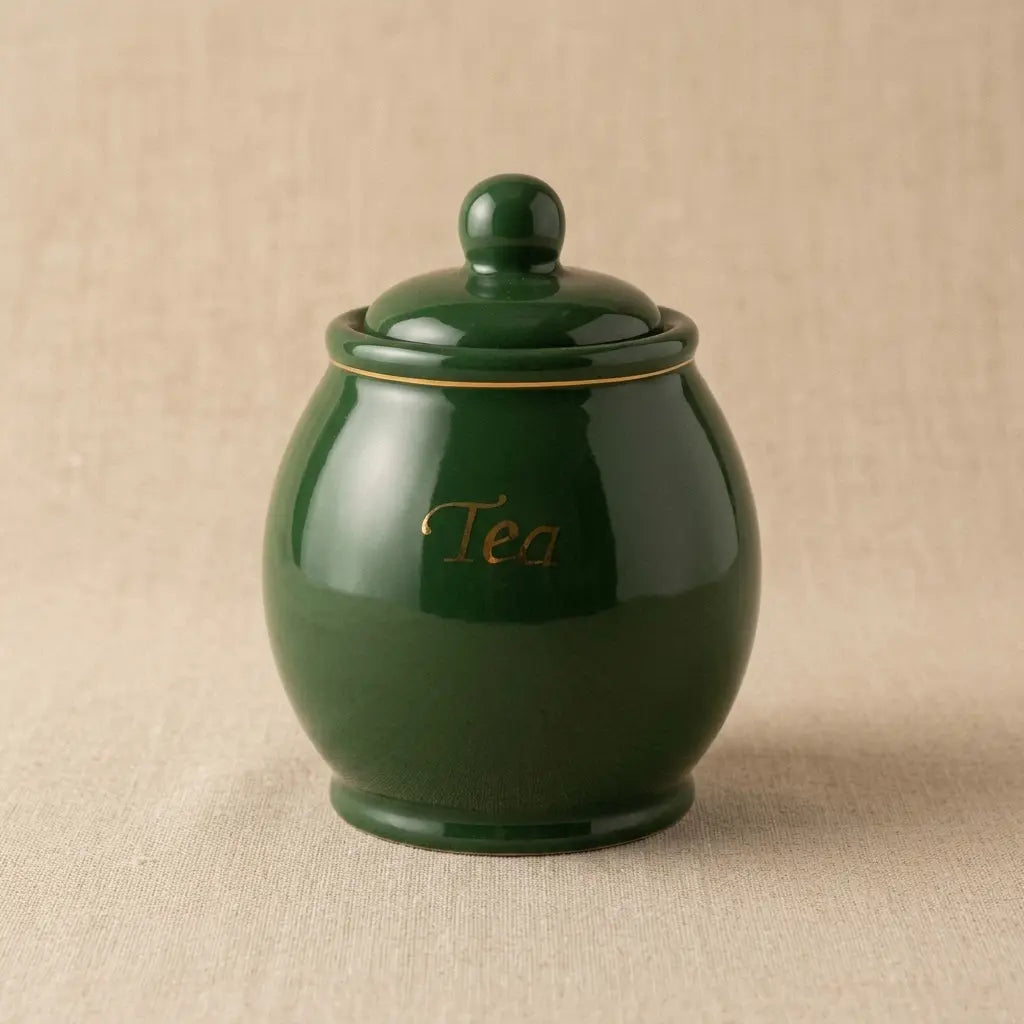 Ceramic Canister Set – Forest Luxe Edition (3-Piece)