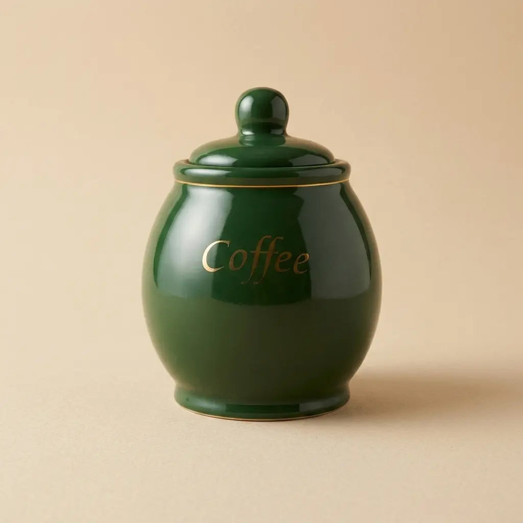 Ceramic Canister Set – Forest Luxe Edition (3-Piece)