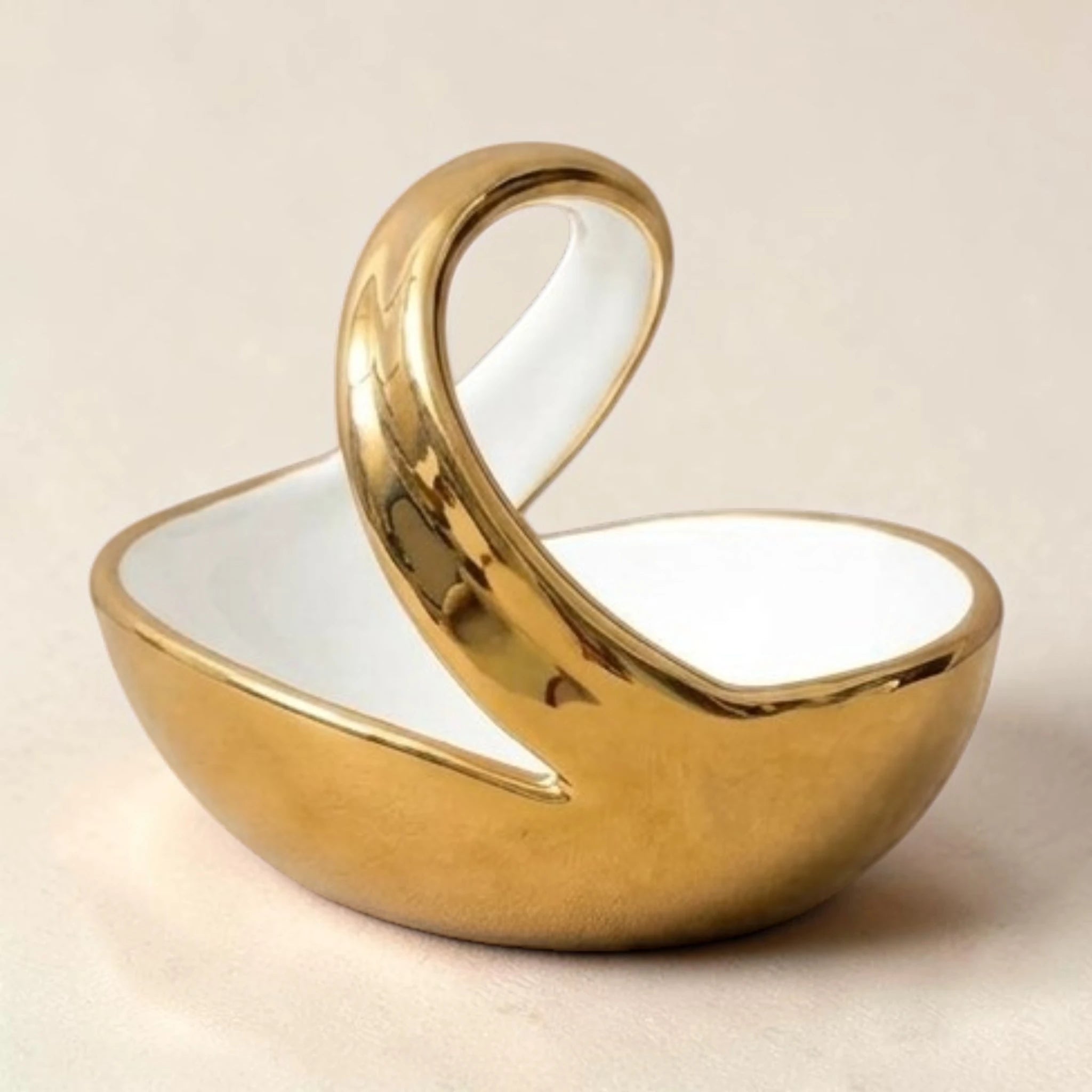 Ceramic Swan Accent Bowl
