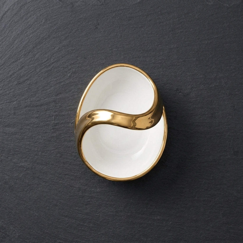 Ceramic Swan Accent Bowl