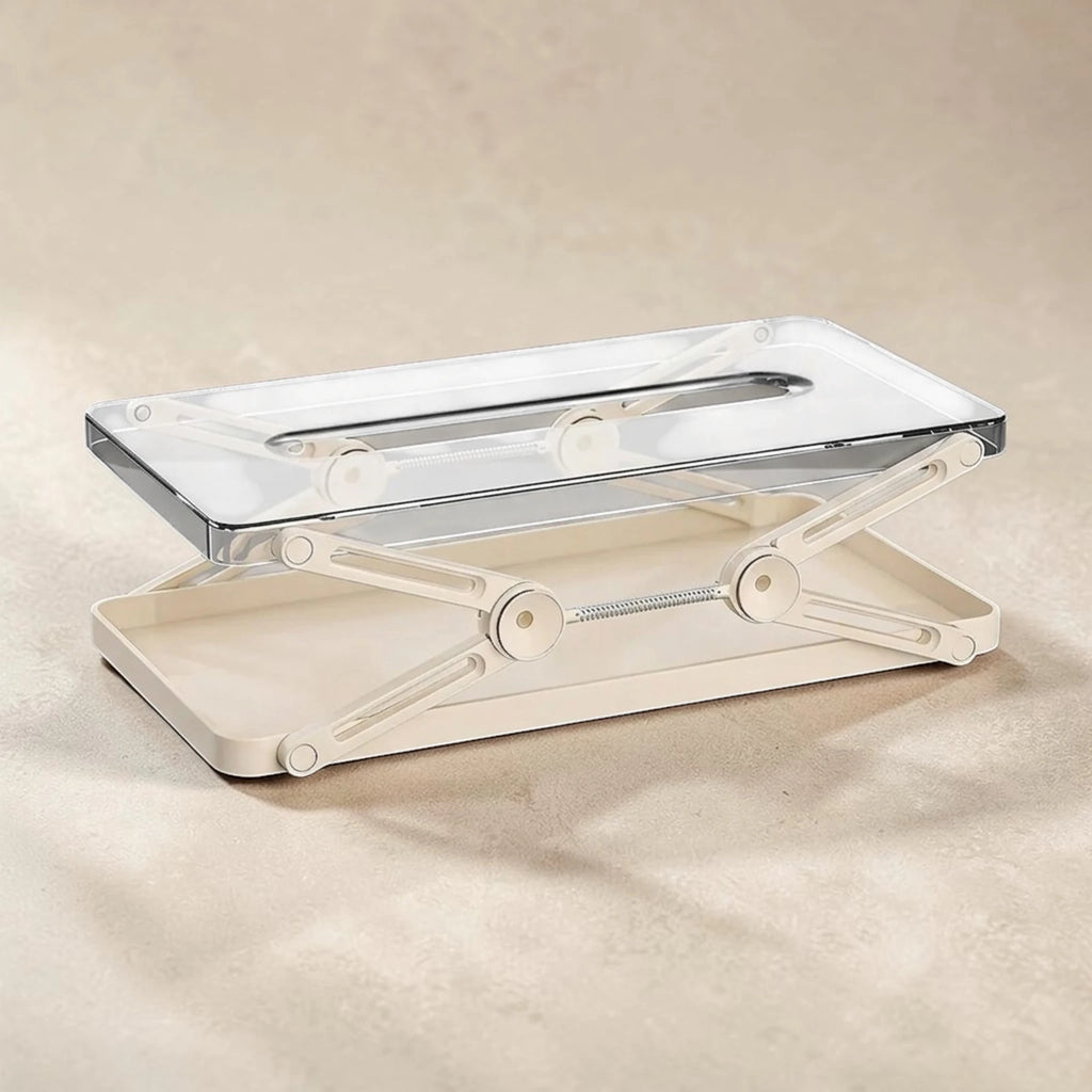 Clear Height-Adjustable Tissue Box – Acrylic Lift Design