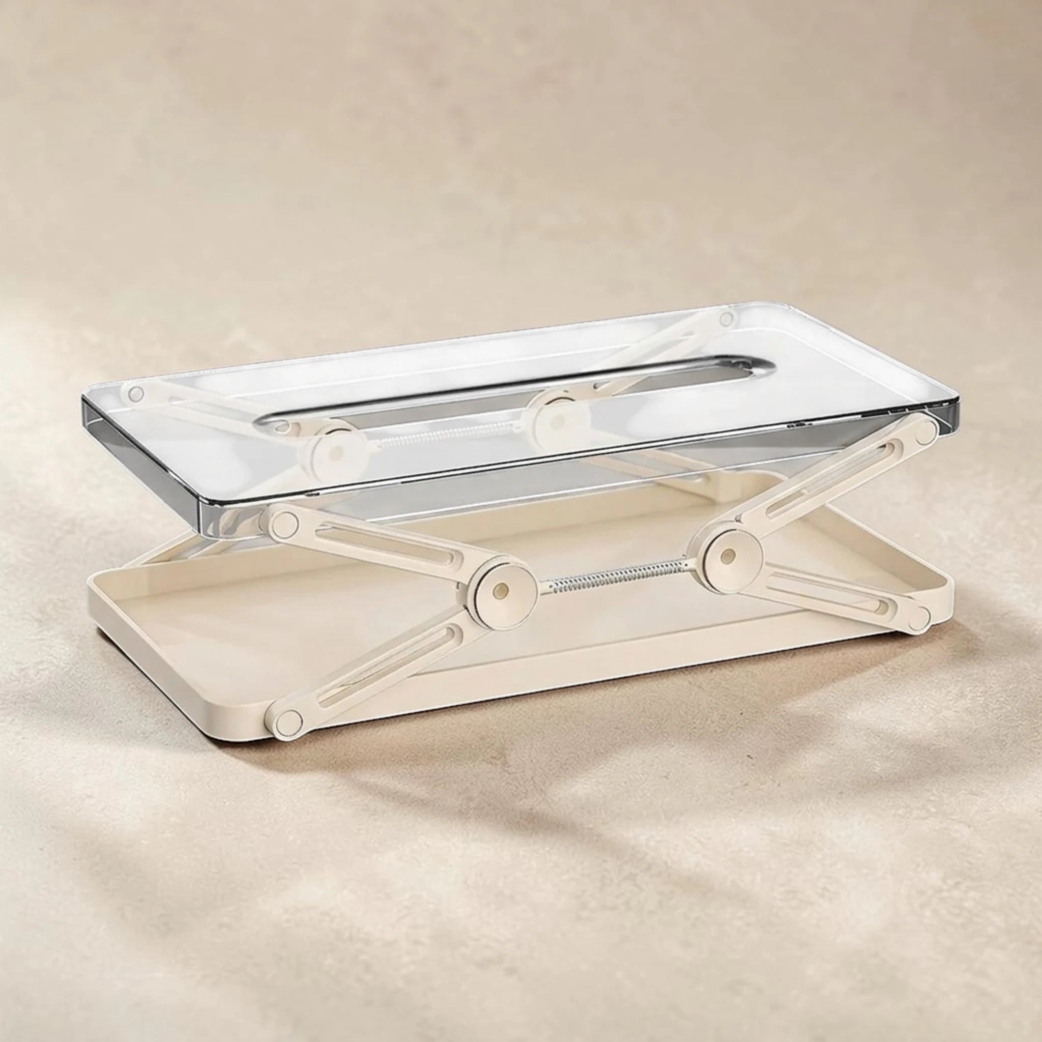 Clear Height-Adjustable Tissue Box – Acrylic Lift Design
