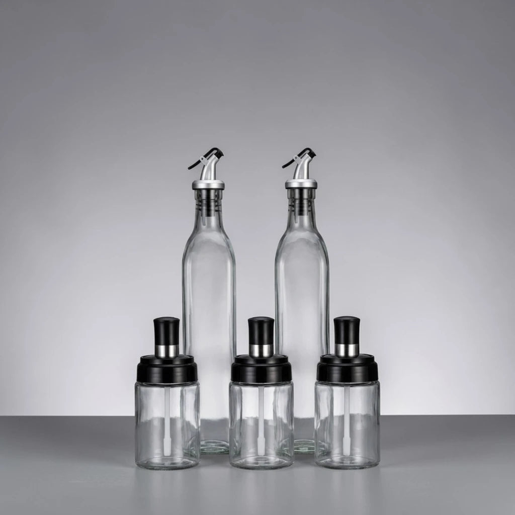 CondimentPro – 5-Piece Oil & Spice Set EzLyf