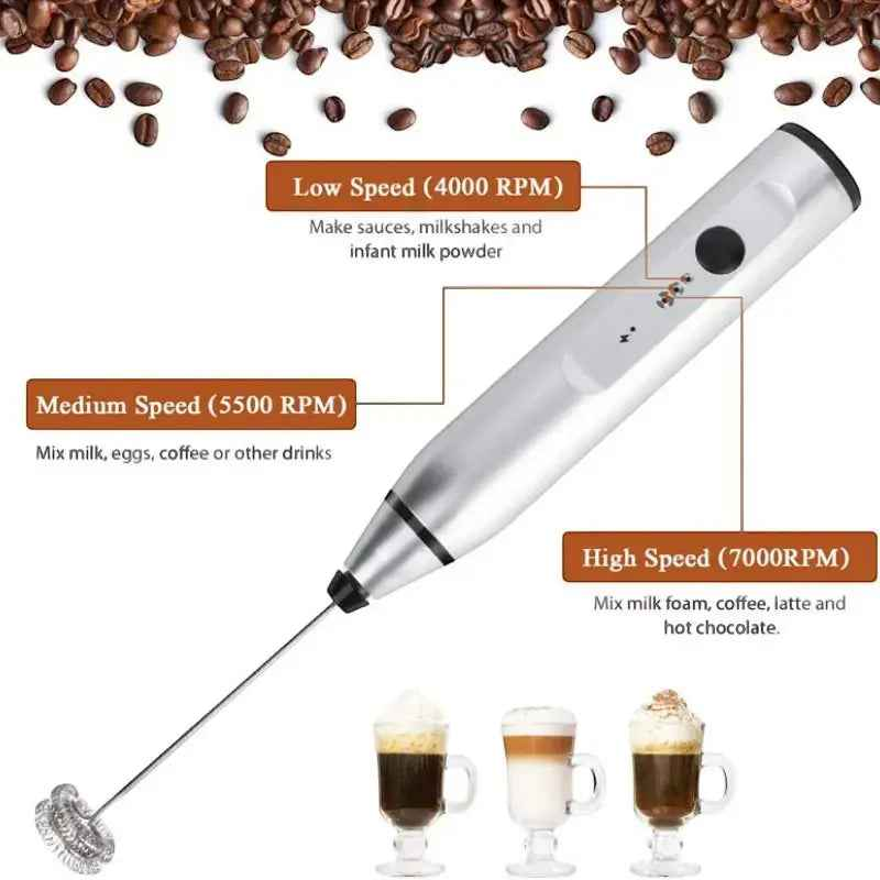 FrothMaster Duo – Rechargeable Coffee & Egg Mixer