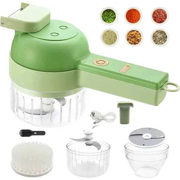 SlicePro 4-in-1 – Rechargeable Vegetable Slicer