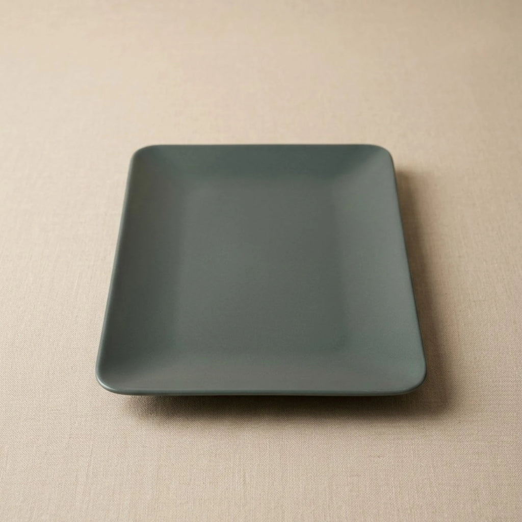Matte Rectangular Ceramic Platter