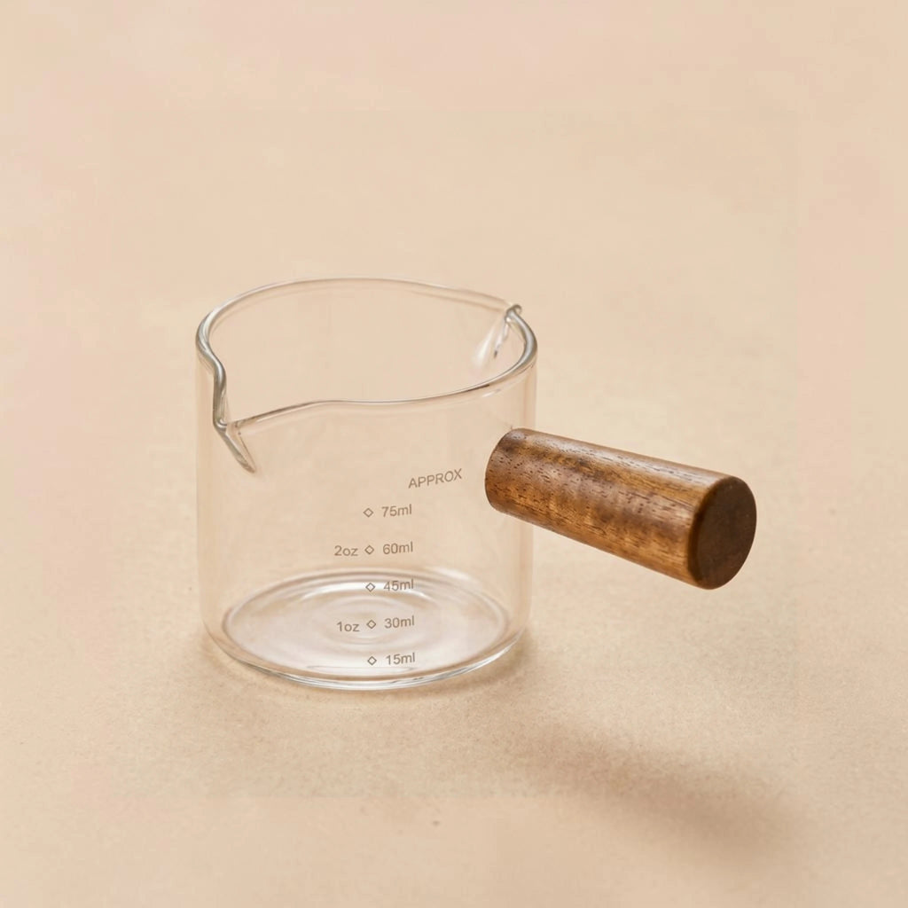 Glass Espresso Measuring Pitcher – Barista Precision Edition