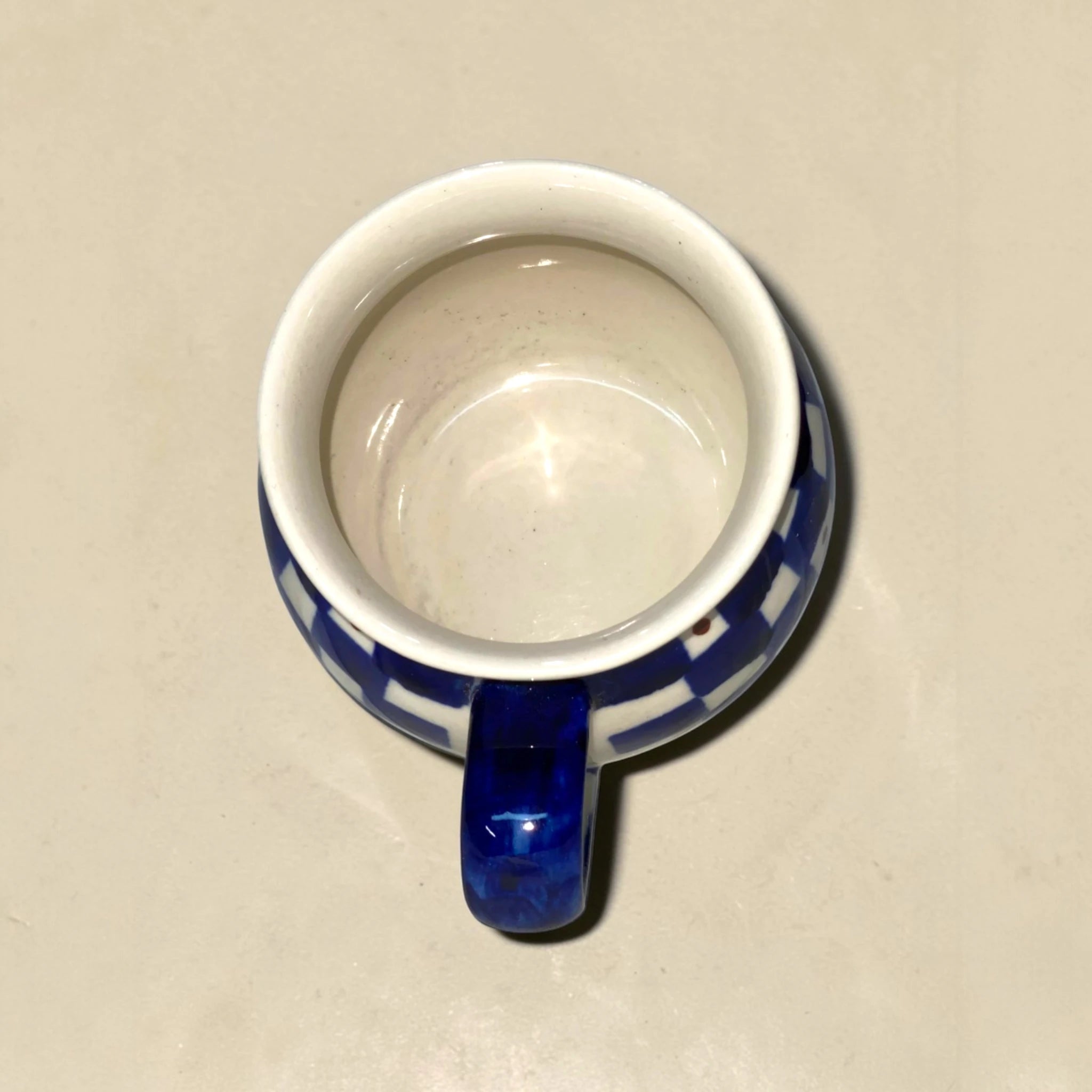 Bolesławiec Checkerboard Stoneware Mug