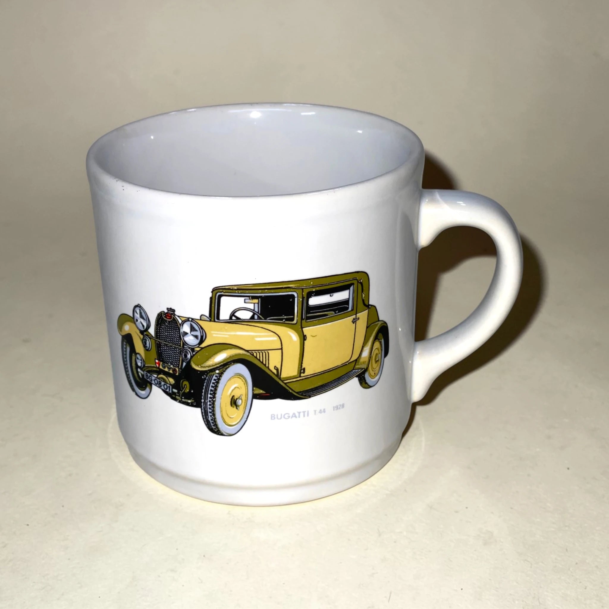 Vintage Bugatti Collector’s Ceramic Mug — Rare Find