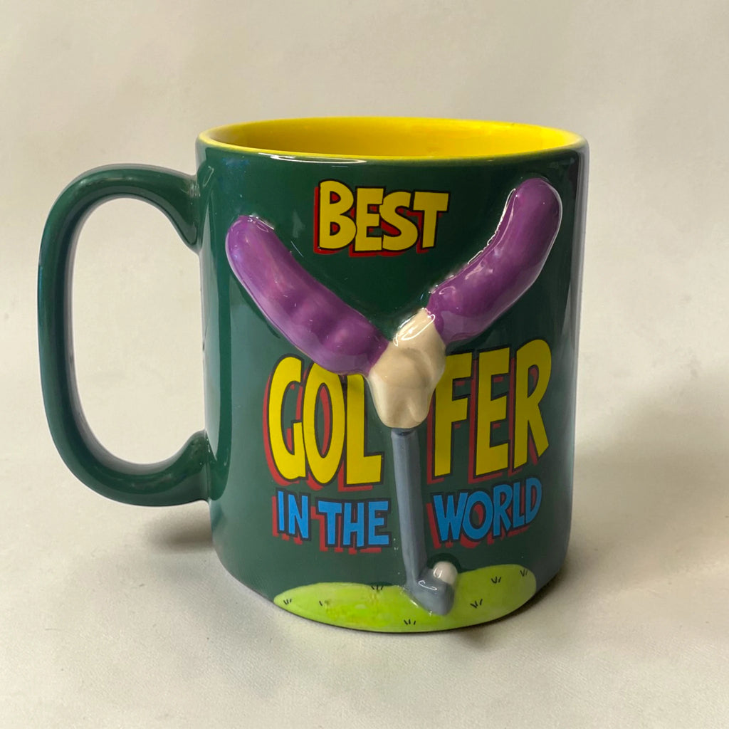 3D “Best Golfer” Sculpted Ceramic Mug (Collector’s Edition)