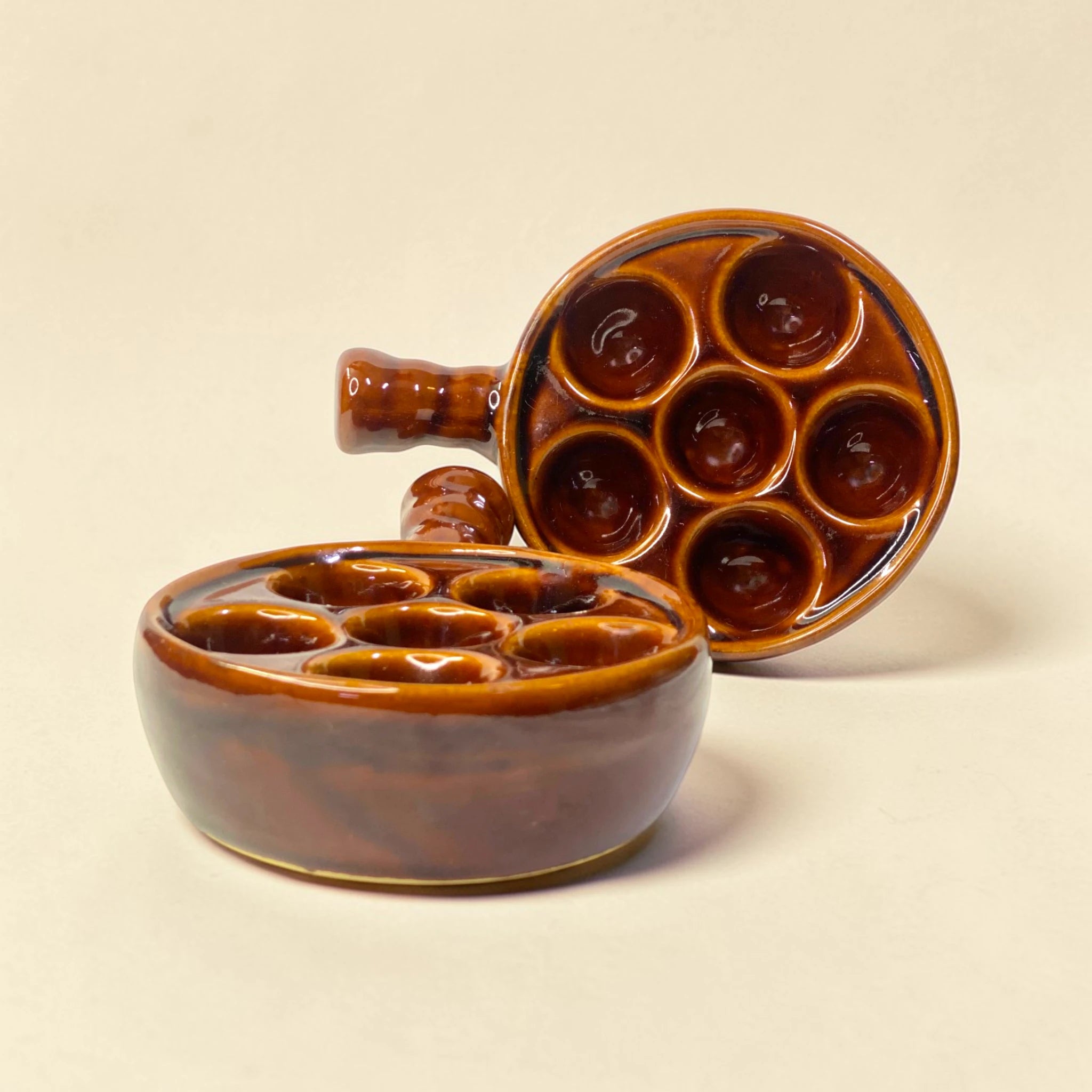 French Escargot Ceramic Serving Dish
