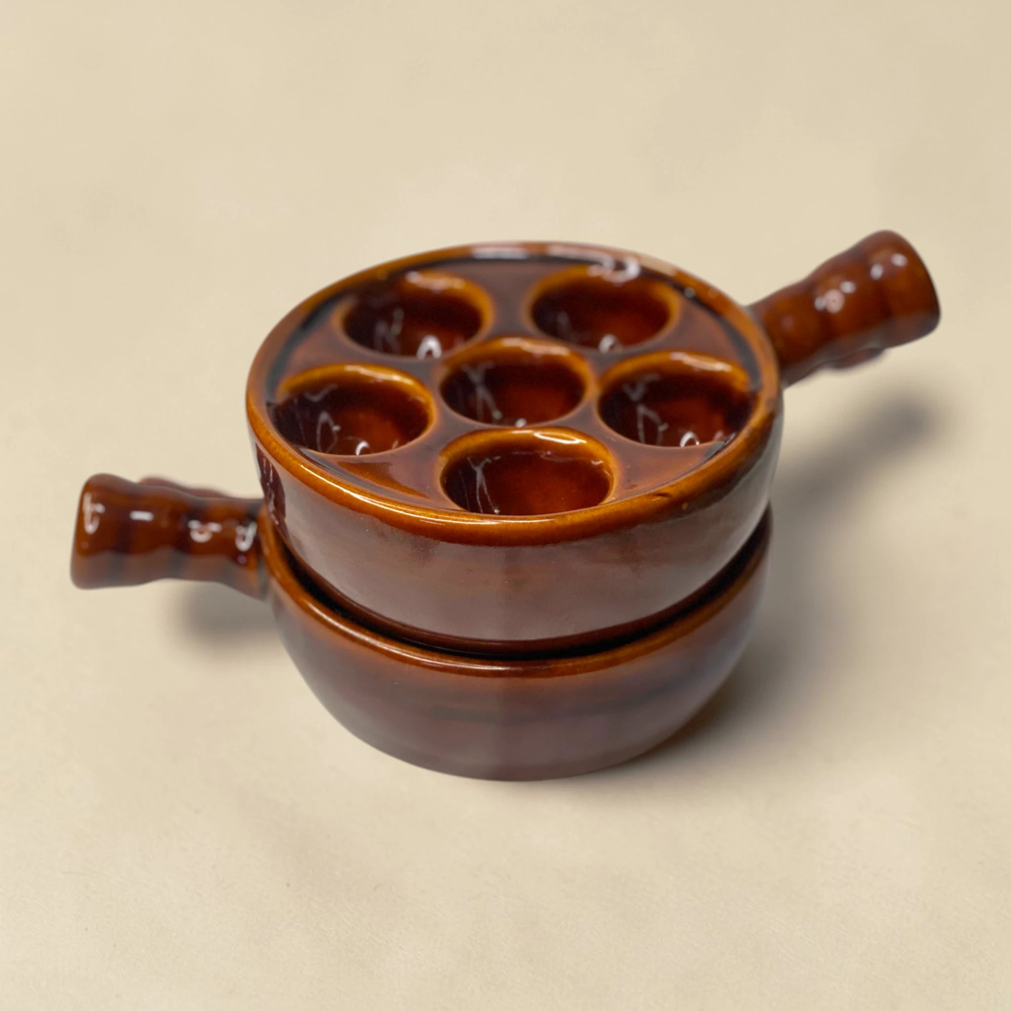 French Escargot Ceramic Serving Dish