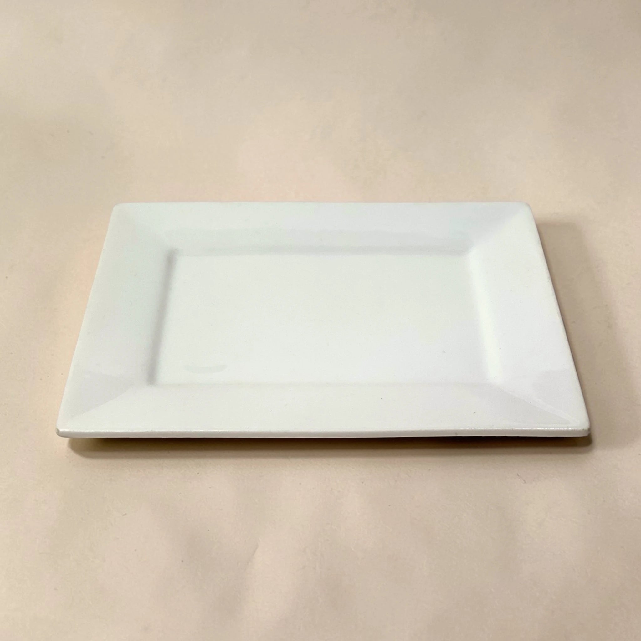 Pure White Beveled Rectangular Platter