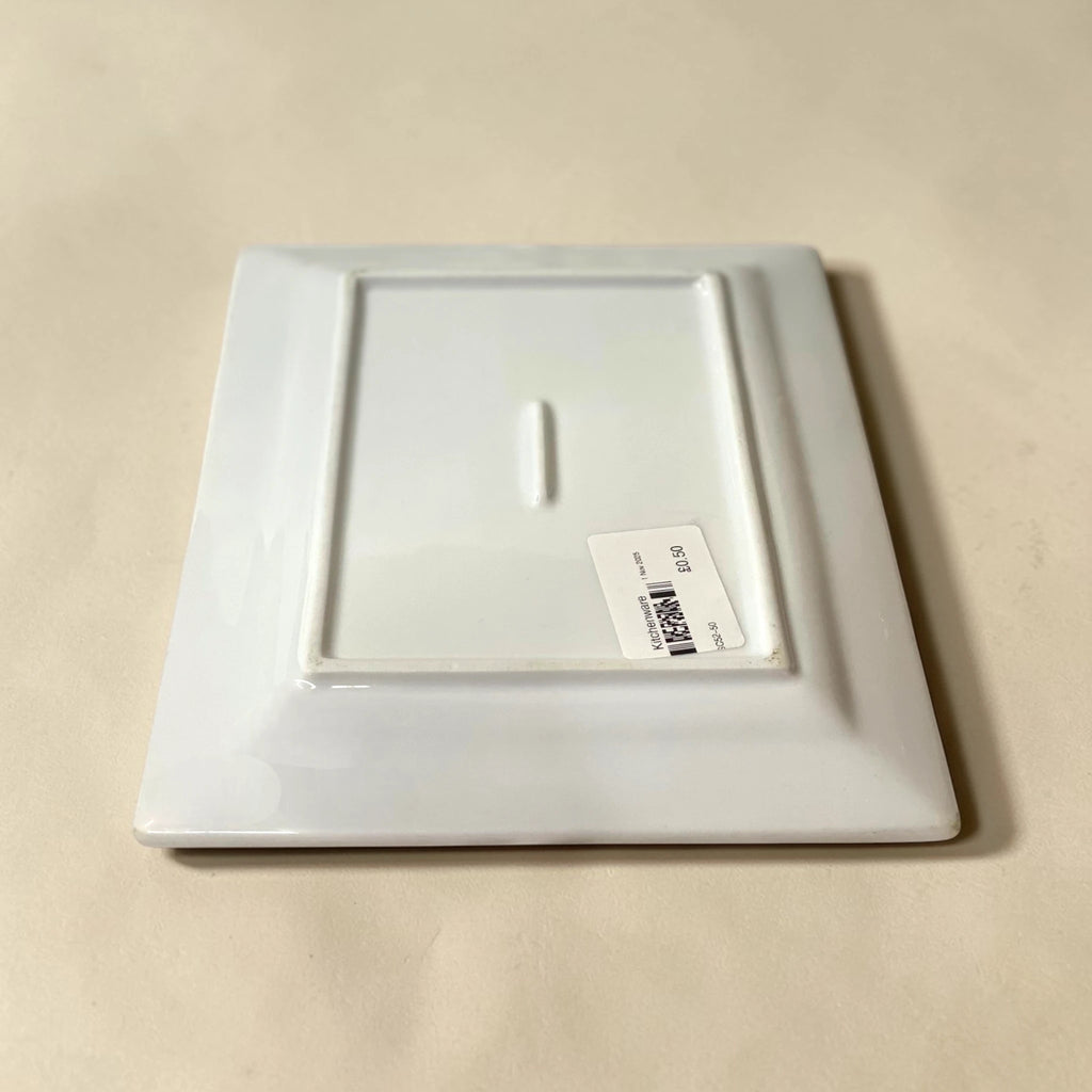 Pure White Beveled Rectangular Platter