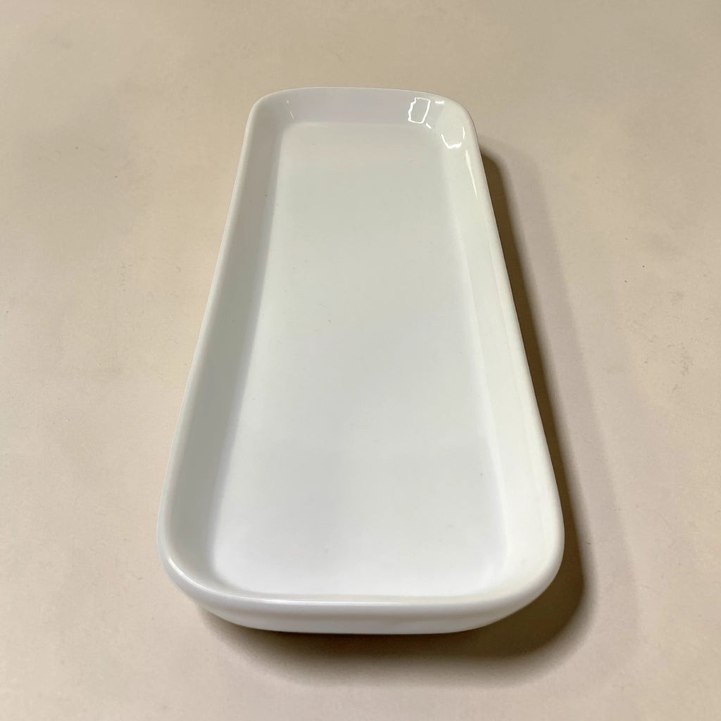 Pure White Gloss Rectangular Tray – Minimal Luxe Edition