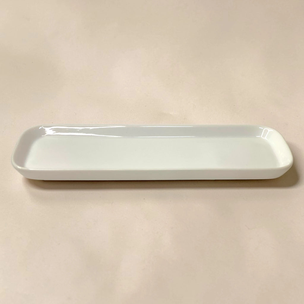 Pure White Gloss Rectangular Tray – Minimal Luxe Edition