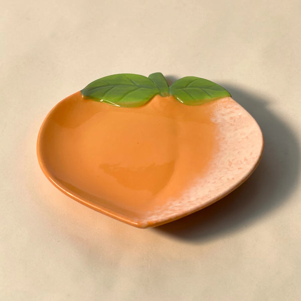 Peach Bloom Trinket Dish – Kawaii Aesthetic Mini Plate