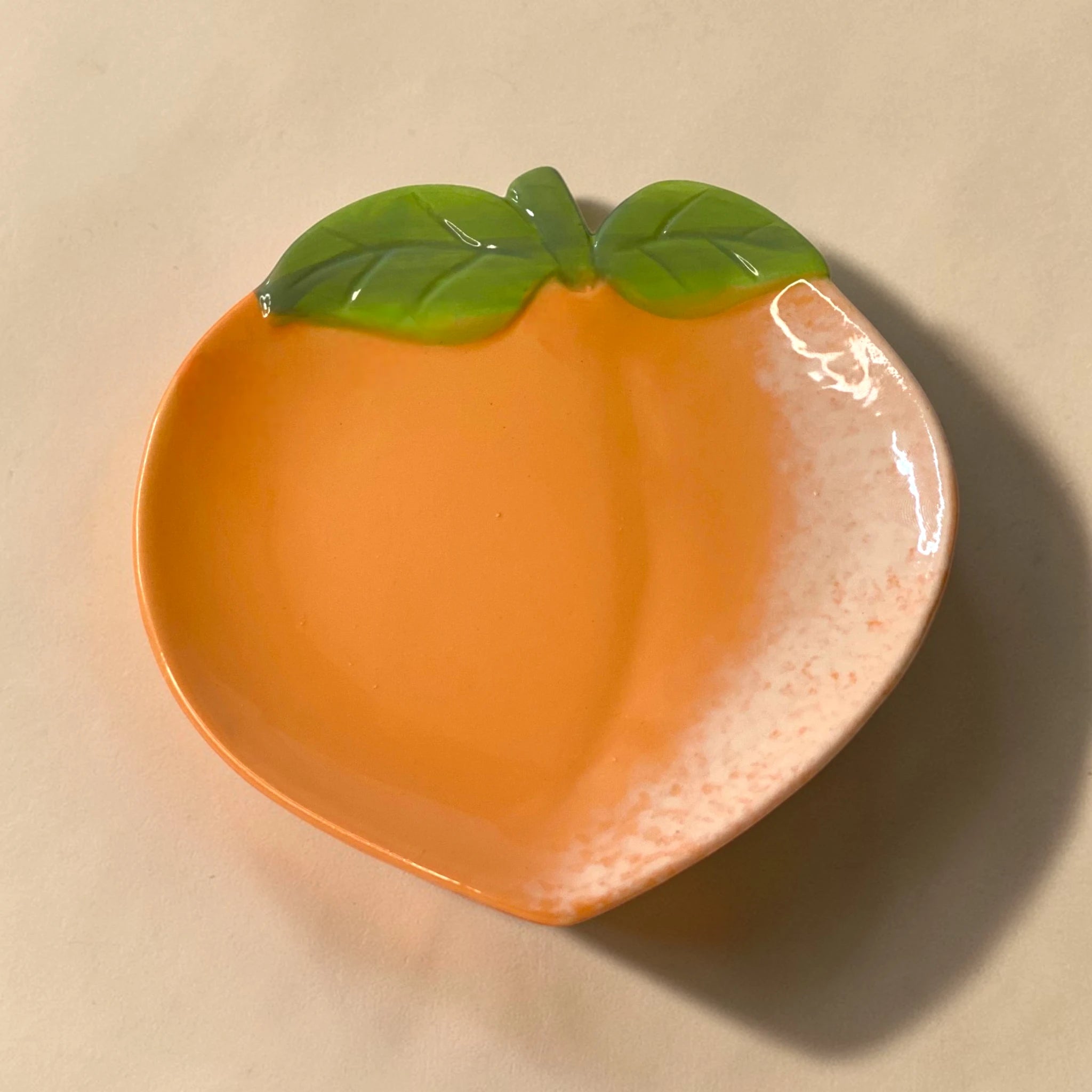 Peach Bloom Trinket Dish – Kawaii Aesthetic Mini Plate