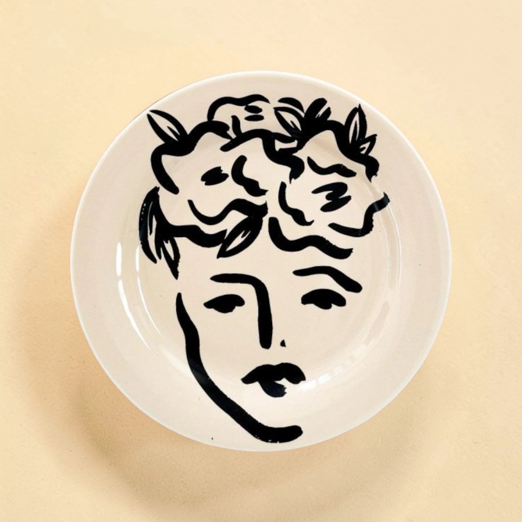 Ivory Muse Aesthetic Dessert Plate - Rare Find