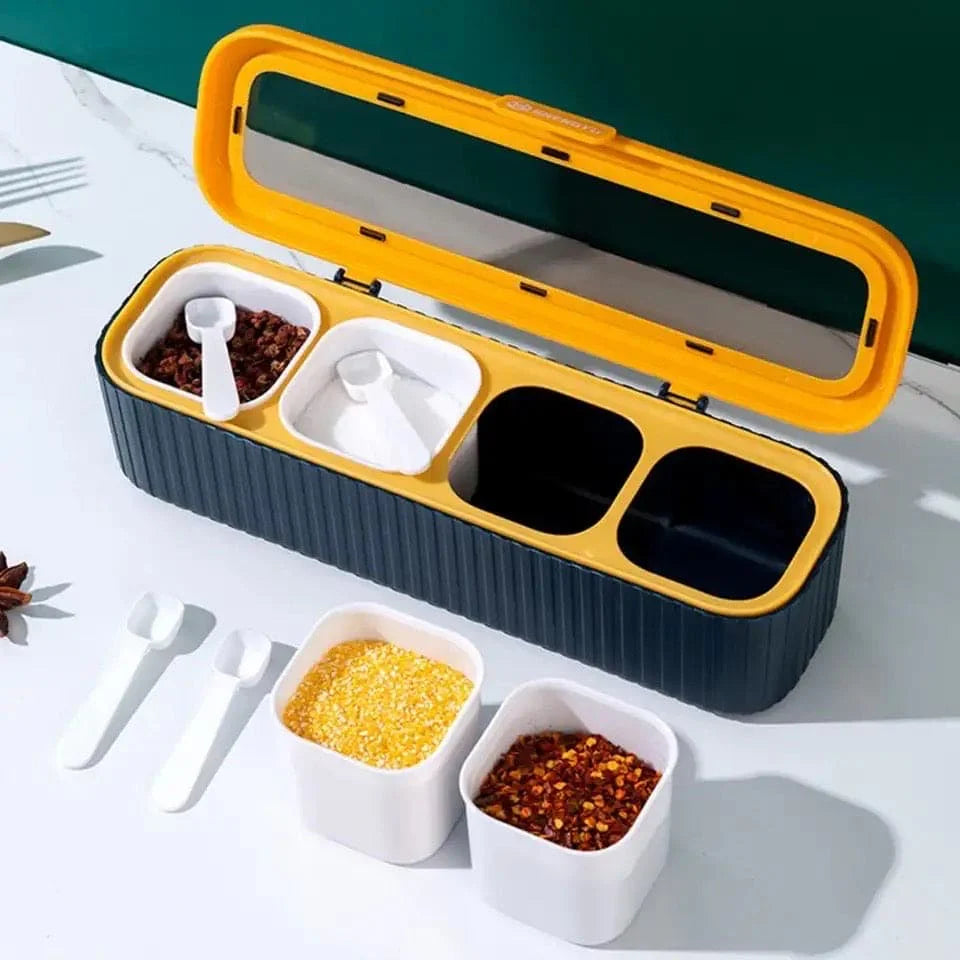 SpiceVault – Luxury 4-Grid Spice Dispenser EzLyf