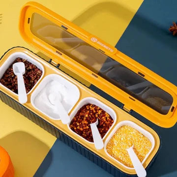 SpiceVault – Luxury 4-Grid Spice Dispenser EzLyf