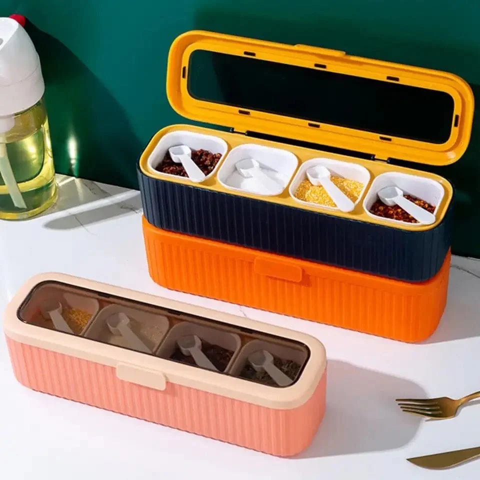 SpiceVault – Luxury 4-Grid Spice Dispenser EzLyf