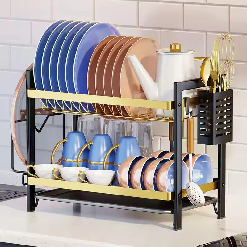 StackEase – Multi-Layer Kitchen Dish Drainer Rack EzLyf