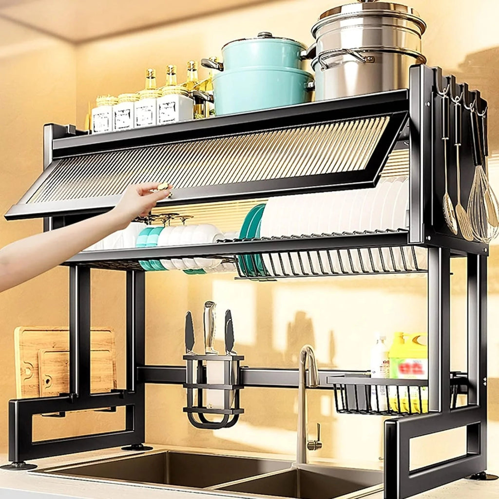 FlexiRack – Multifunctional Kitchen Dish Rack EzLyf