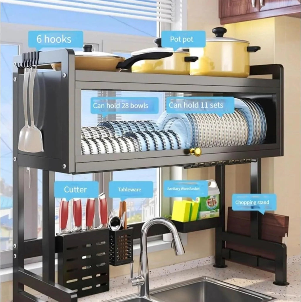 FlexiRack – Multifunctional Kitchen Dish Rack EzLyf