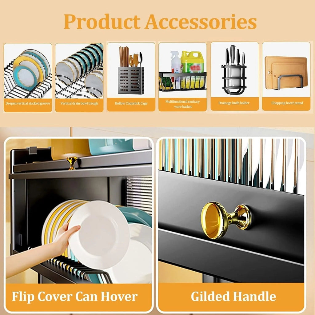 FlexiRack – Multifunctional Kitchen Dish Rack EzLyf