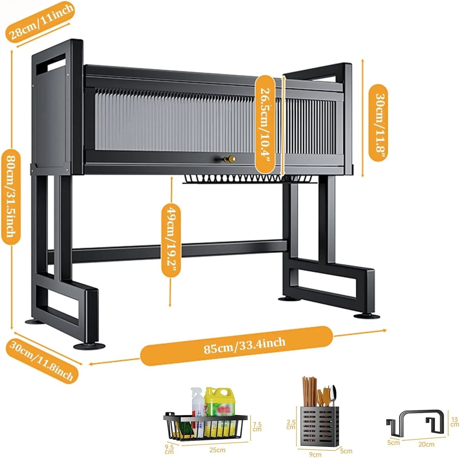 FlexiRack – Multifunctional Kitchen Dish Rack EzLyf
