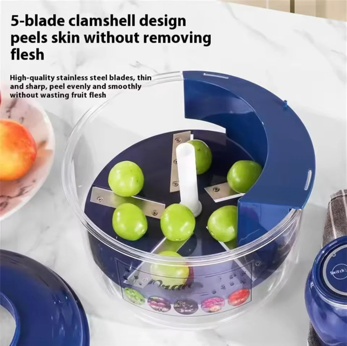 PeelMate – Rechargeable Electric Fruit & Vegetable Peeler EzLyf