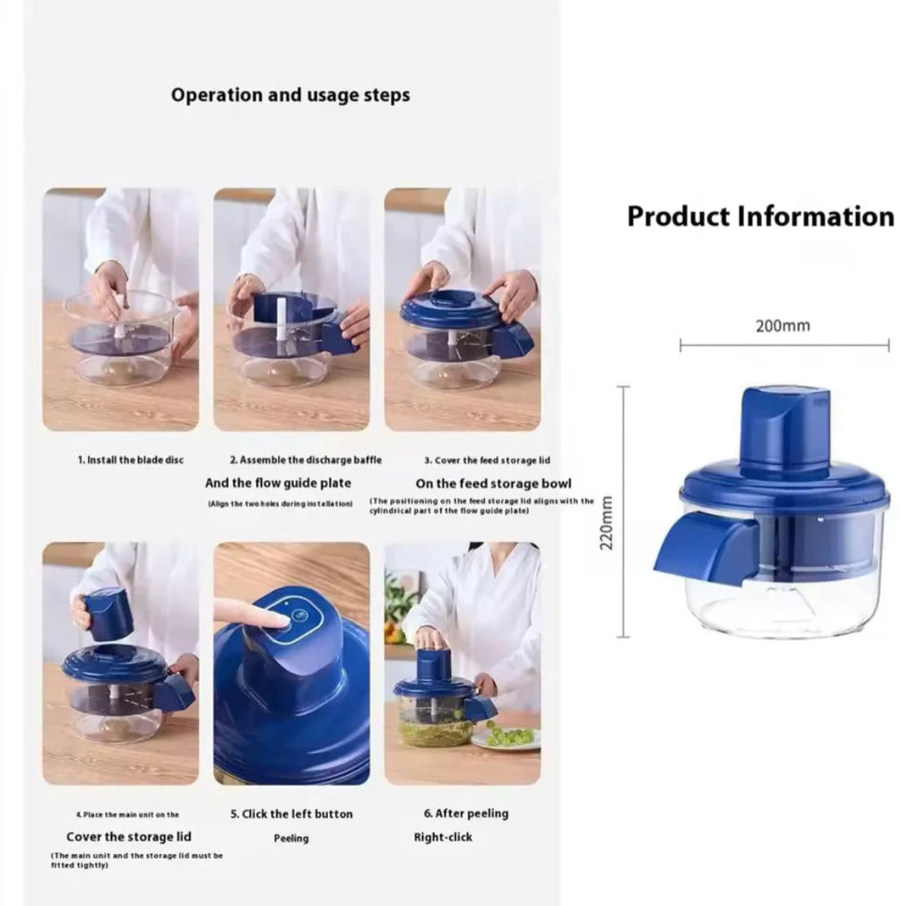 PeelMate – Rechargeable Electric Fruit & Vegetable Peeler EzLyf
