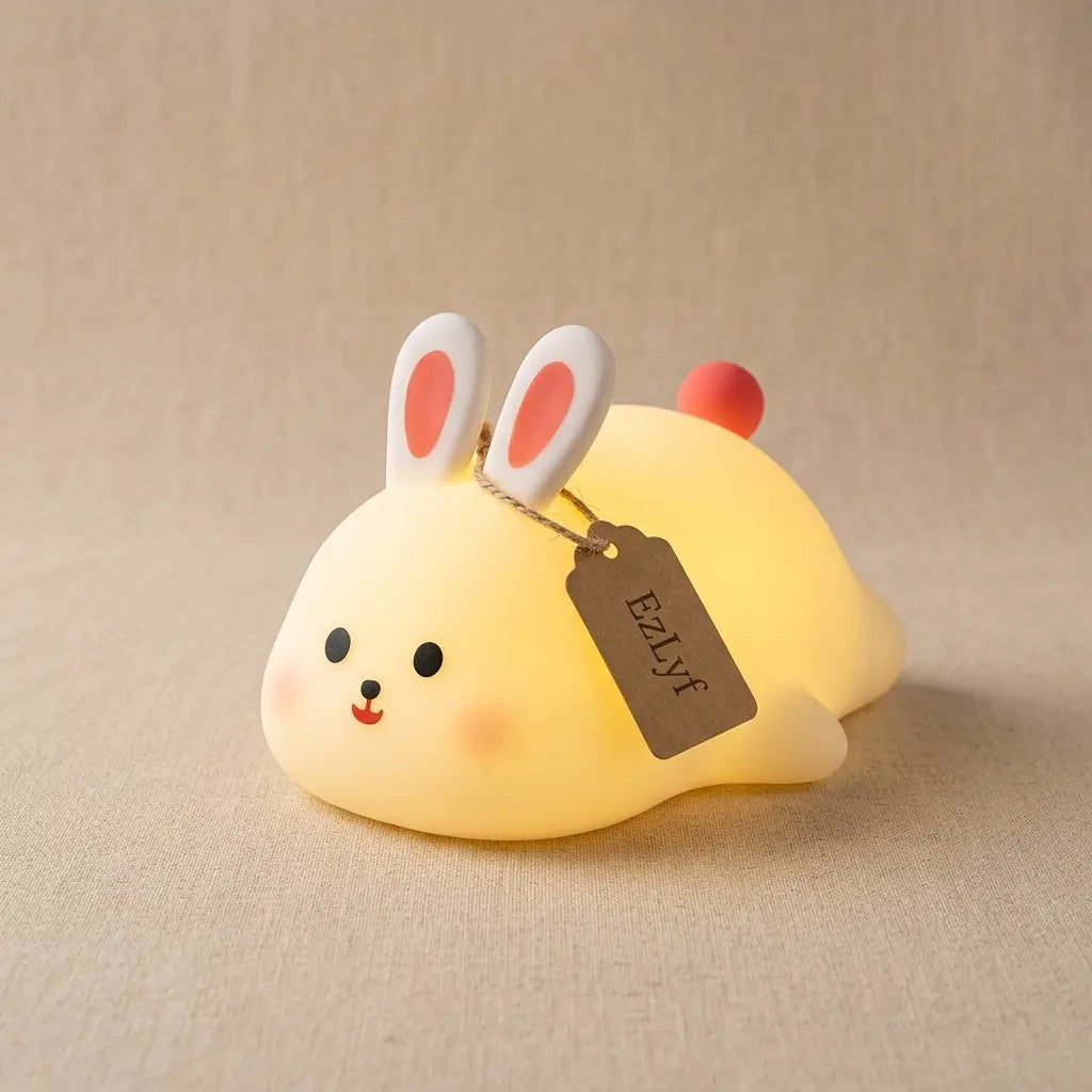 Rechargeable Silicone Animal Night Light with Tap Control