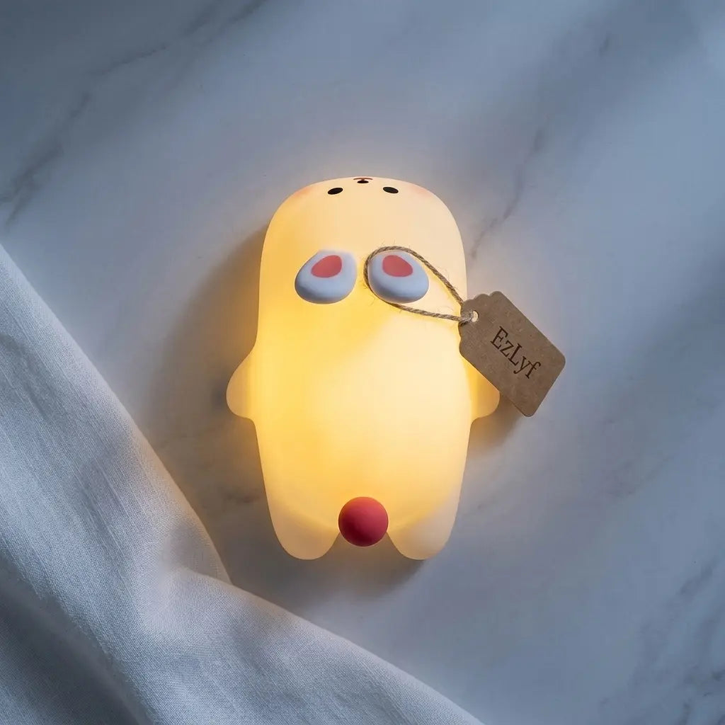 Rechargeable Silicone Animal Night Light with Tap Control