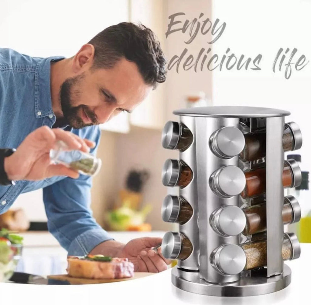 SpinSpice – Rotating Spice Jar Rack Set EzLyf