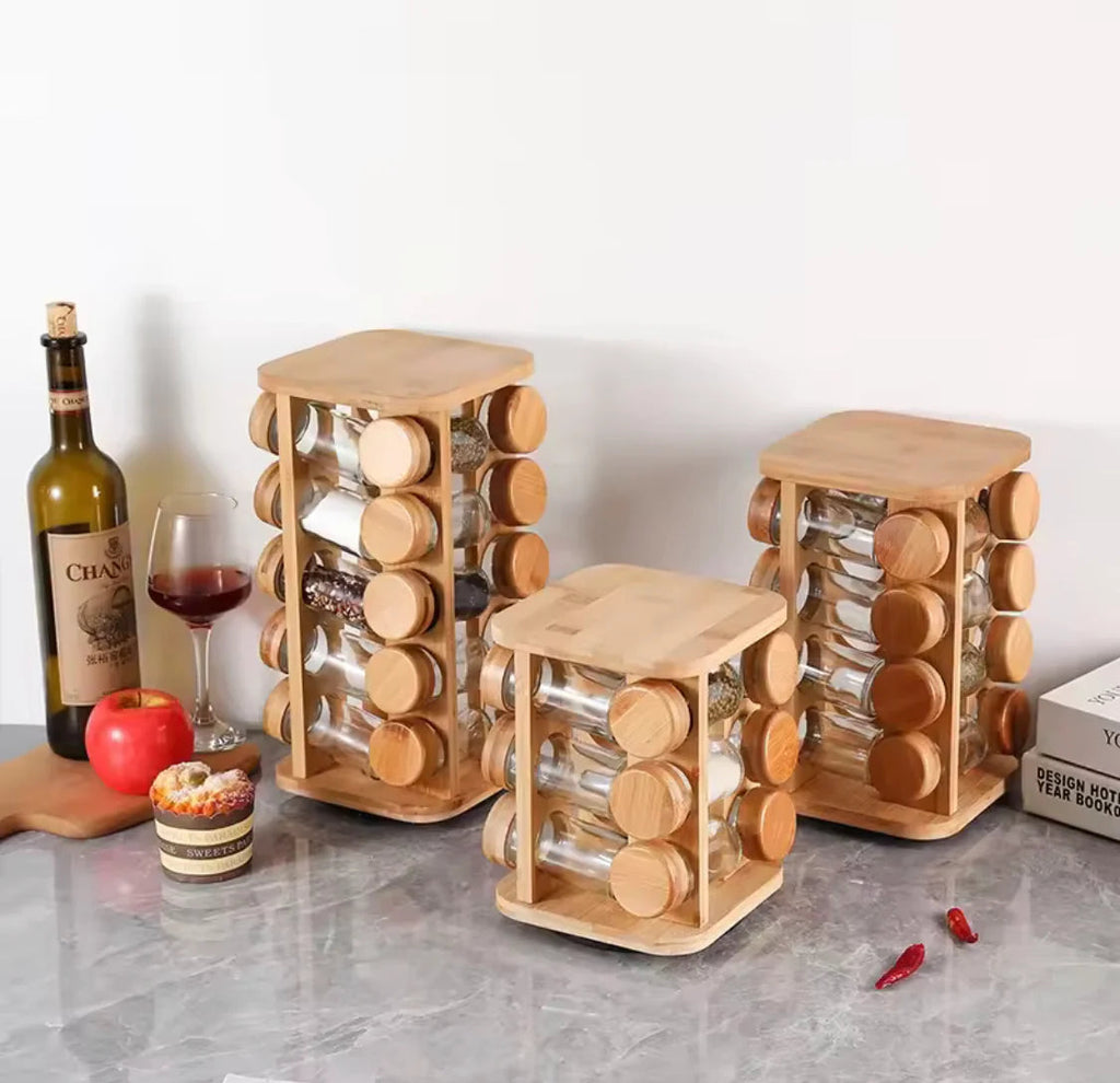 SpinSpice – Rotating Spice Jar Rack Set EzLyf