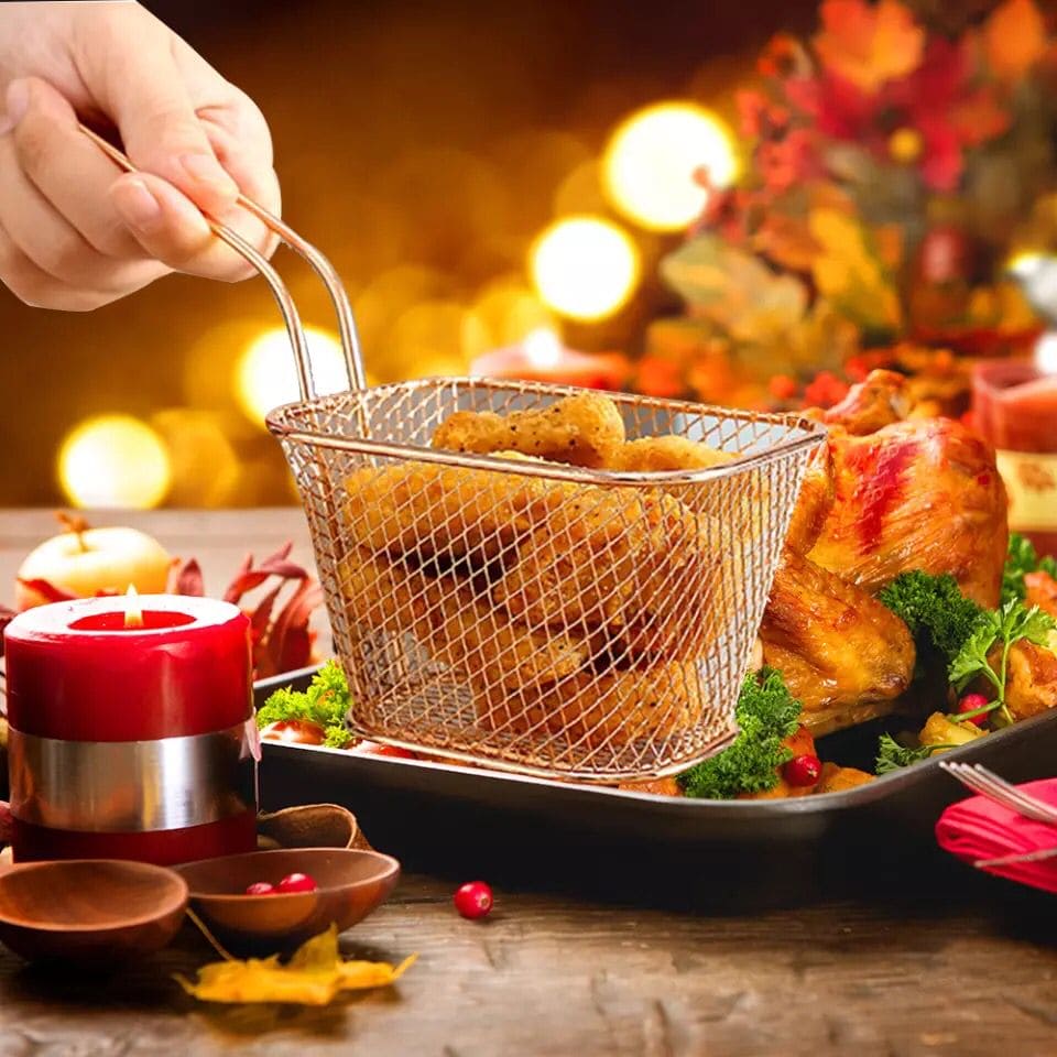 ServeCrisp – Stainless Steel Fries Serving Basket EzLyf