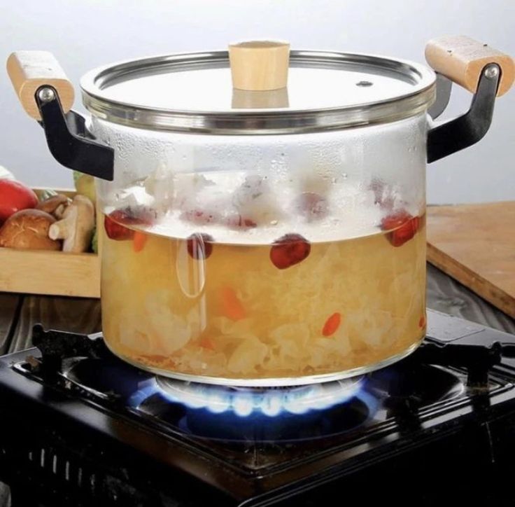 ClearCook – Transparent Heat-Resistant Glass Cooking Pot EzLyf